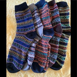 Socks knit in Norway! Set of 5, never worn!